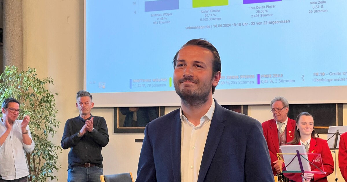 Adrian Sonder ist neuer Oberbürgermeister von Freudenstadt die neue welle